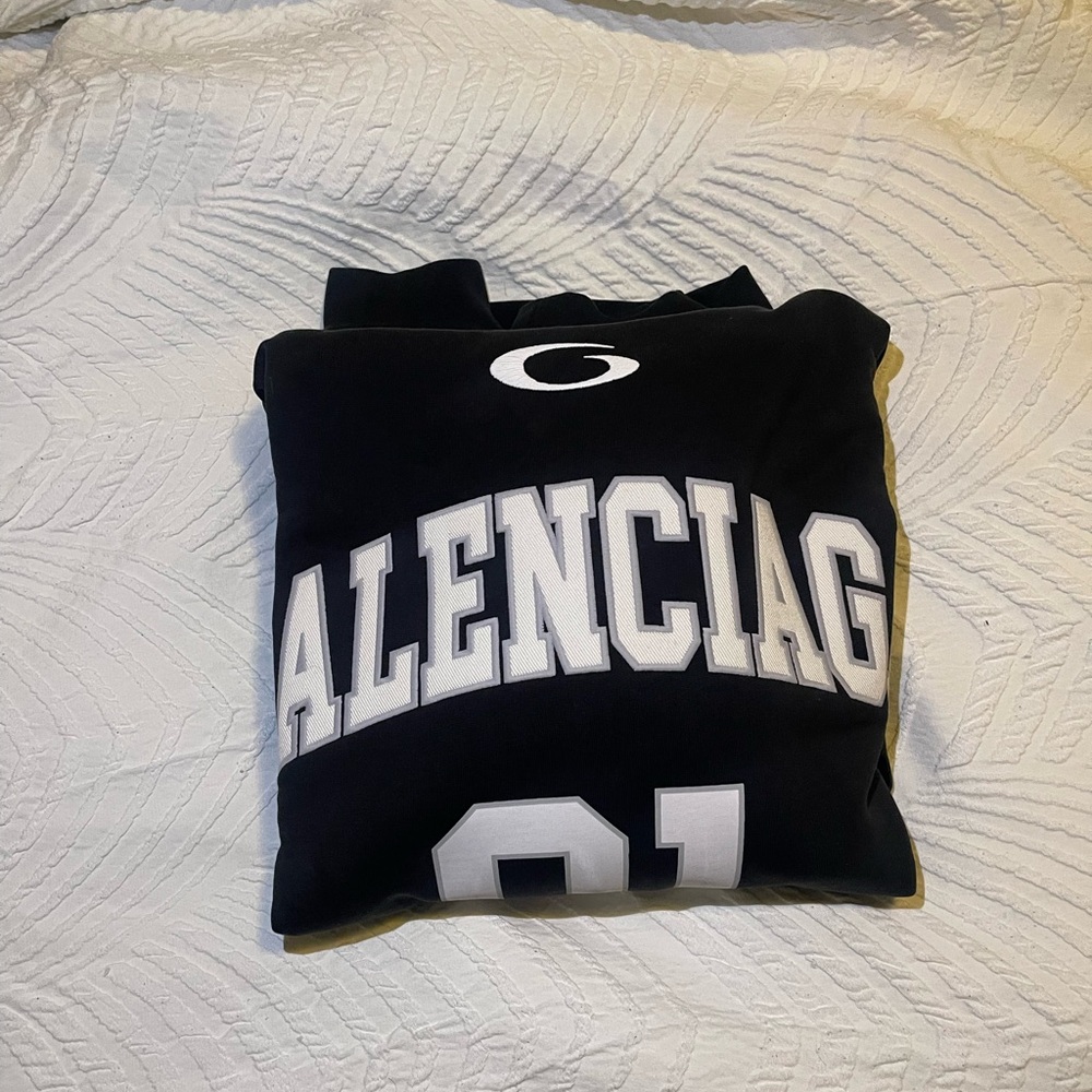 Balenciaga Black Jersey Hoodie